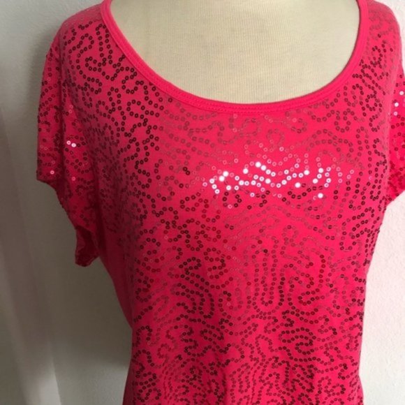 🆑CLOSET CLOSING Allison Brittney sequin tee - Picture 2 of 5
